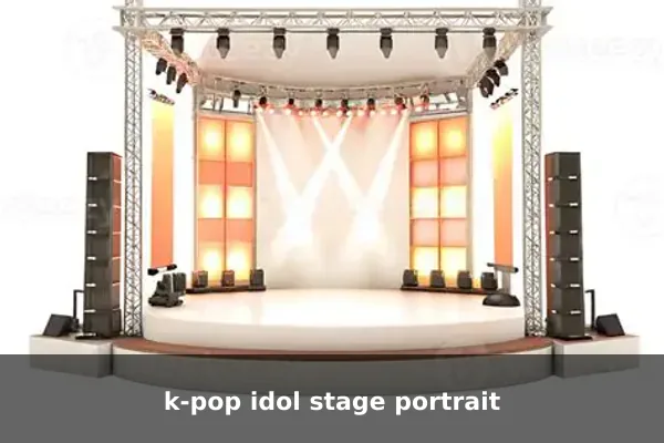 k-pop idol stage portrait