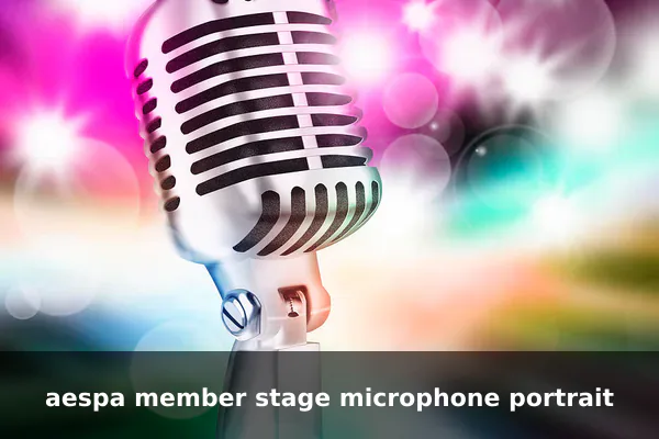 aespa member stage microphone portrait