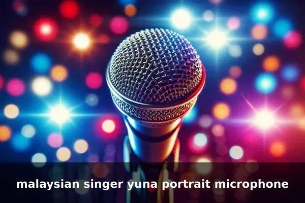 malaysian singer yuna portrait microphone