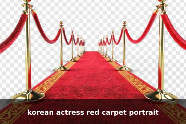 korean actress red carpet portrait